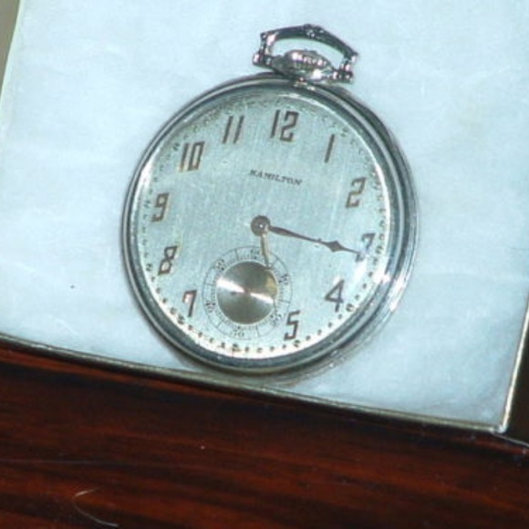 1928 Hamilton Heavy 18kt White Gold Watch - Picture 3 of 8